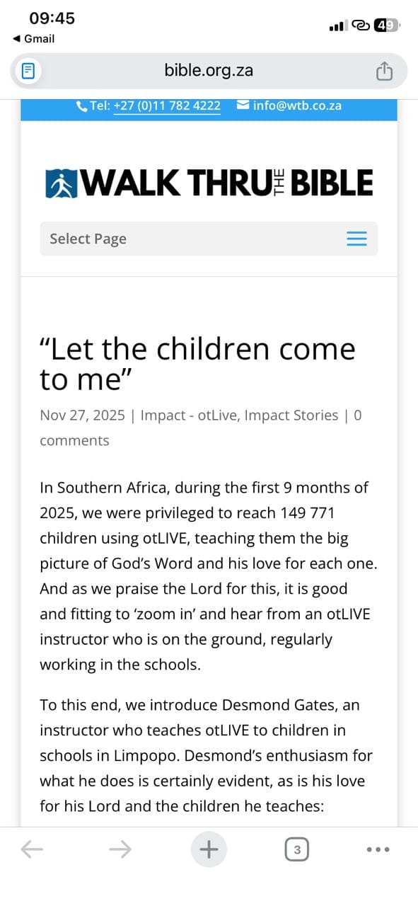 South African Youth Outreach