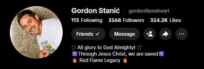 Gordon Stanić Christian TikTok Influencer