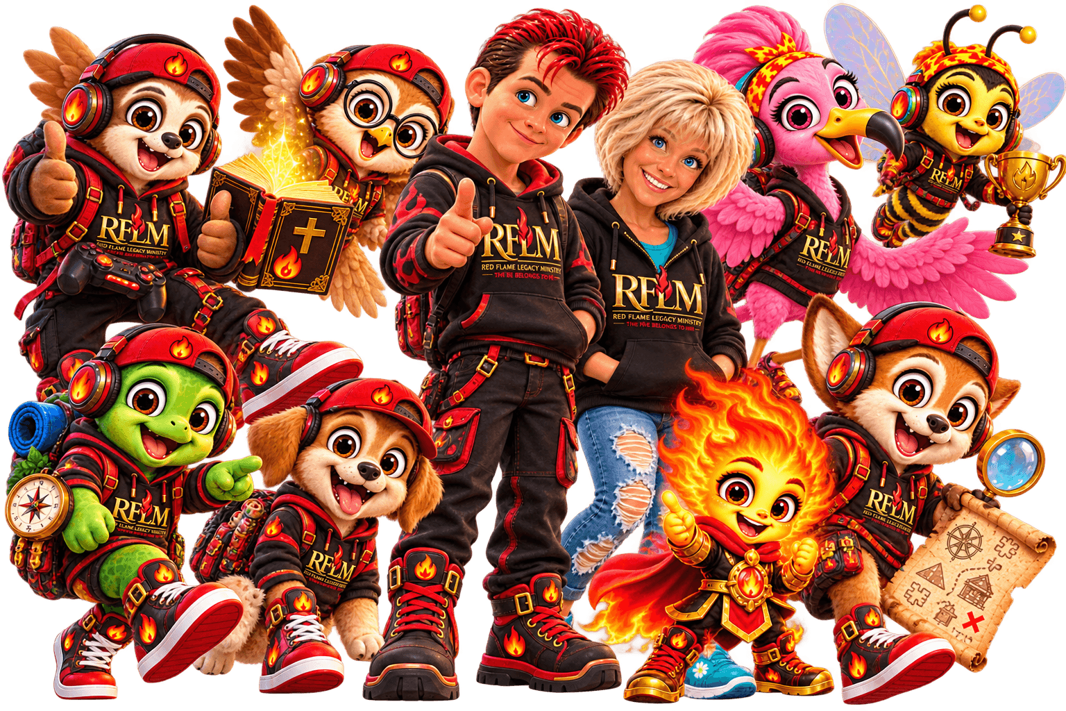 Story World Flame Family